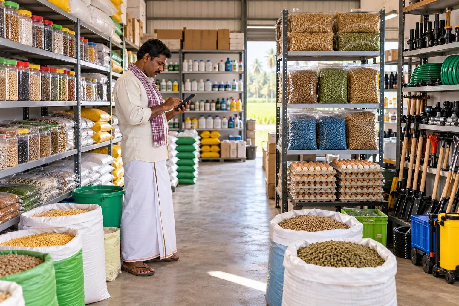 Seeds, Fertilizers, Feed Bags & Tool Stocktaking