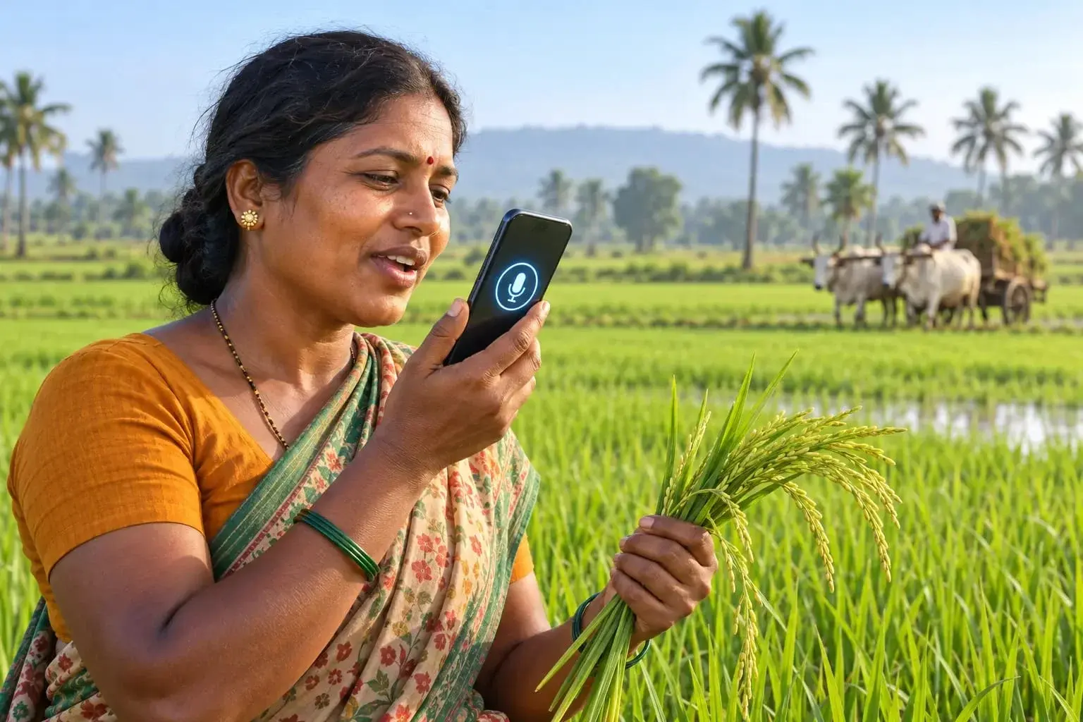 Hands-Free Spoken Agricultural Consultation in Paddy Field